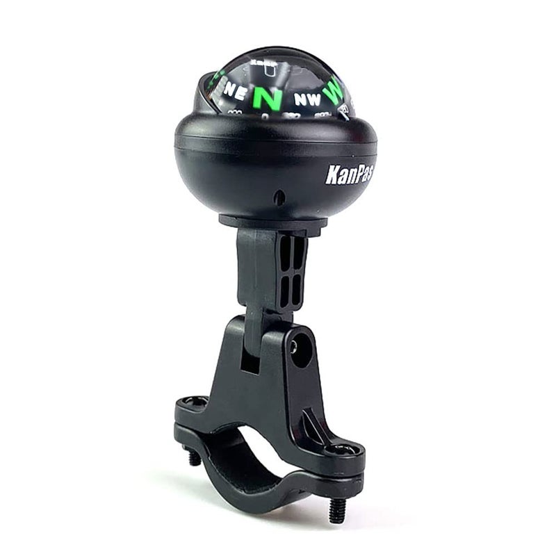 KanPas V39-2 Ball Compass with Fixture for Bicycle Motorcycle - Image 1